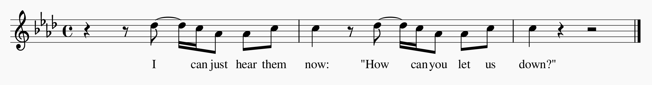 New Person, Same Old Mistakes, melody